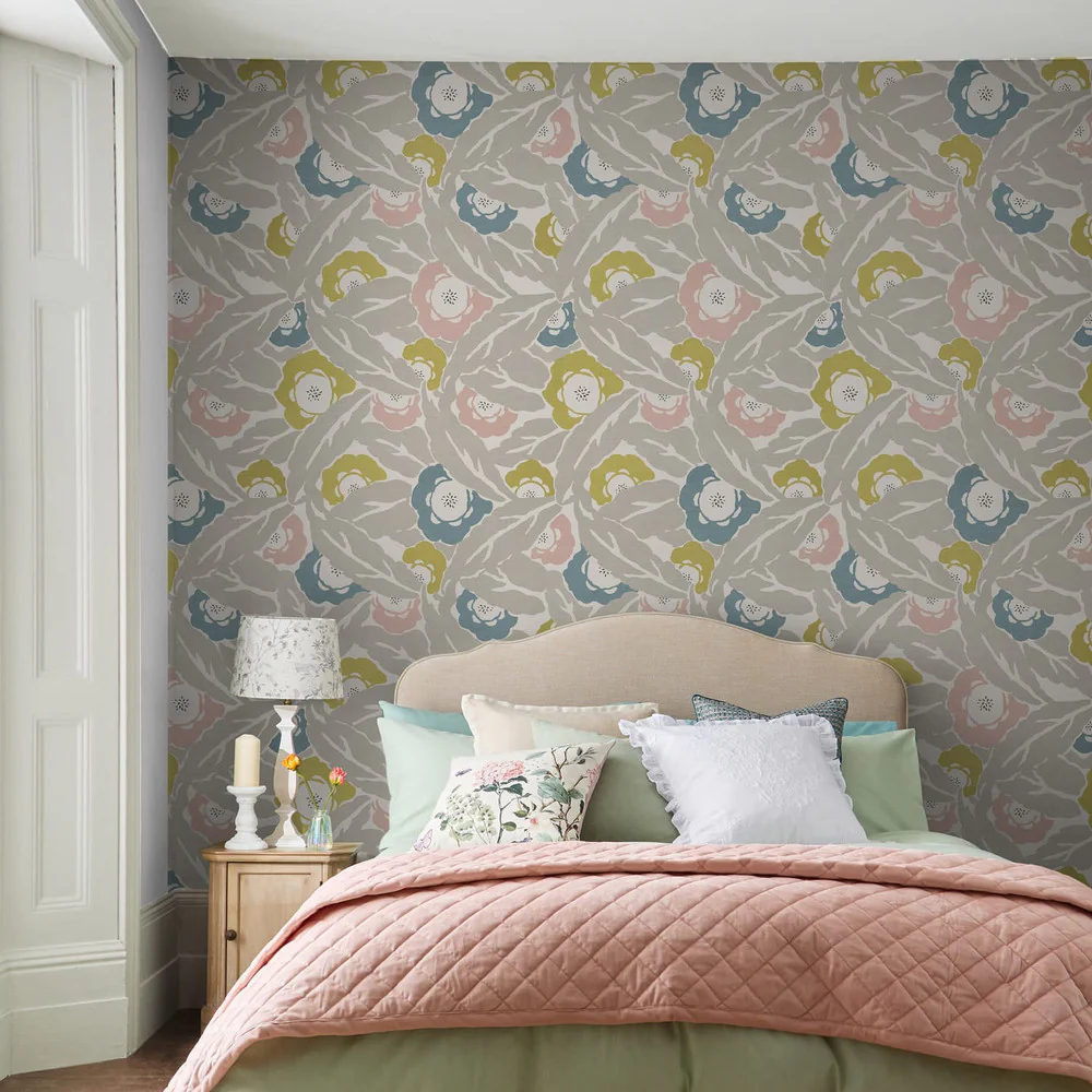 Next Wallpaper Optimism Floral Grey - Image 2