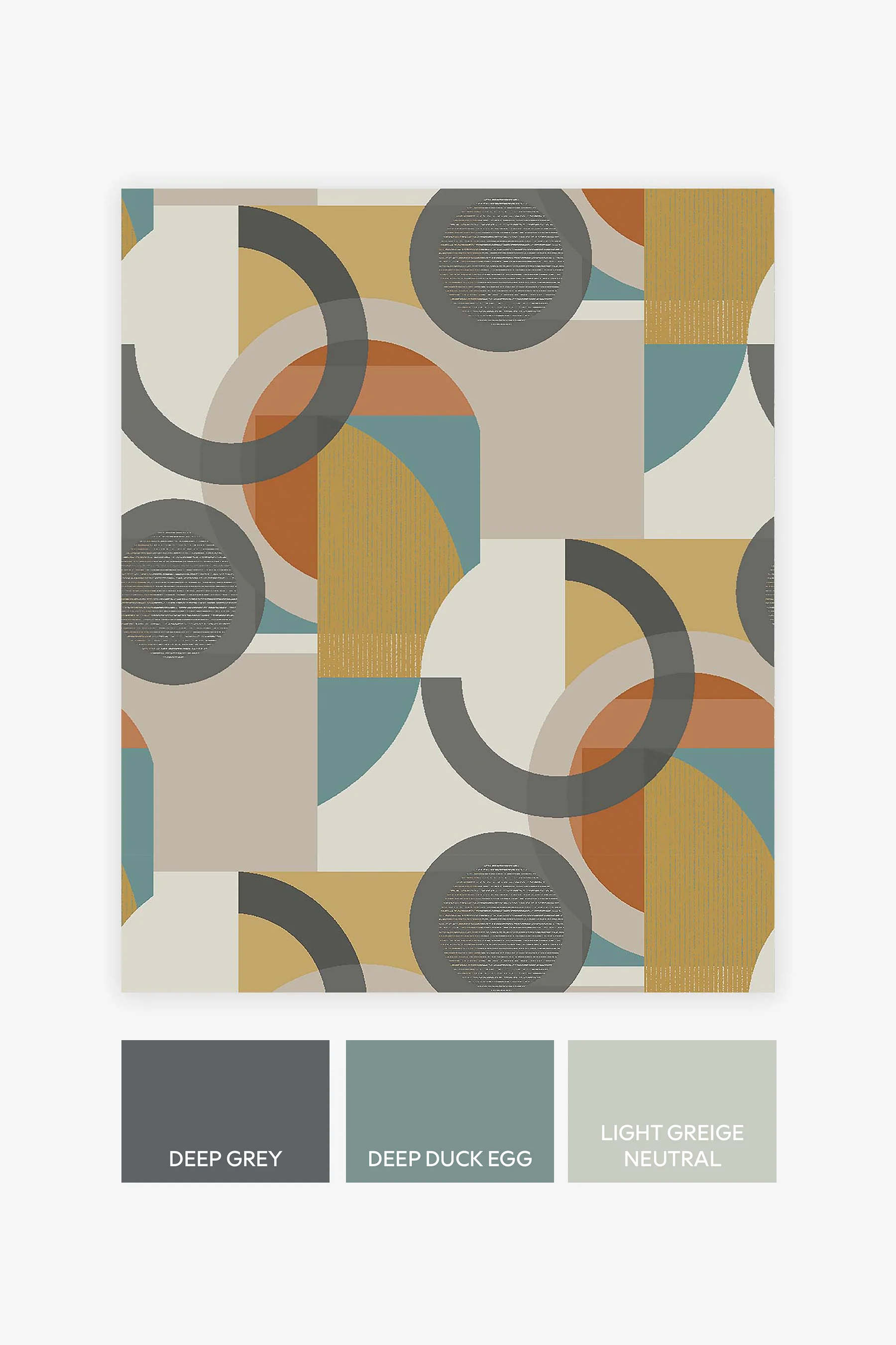Next Wallpaper Retro Shapes Geo Orange - Image 4