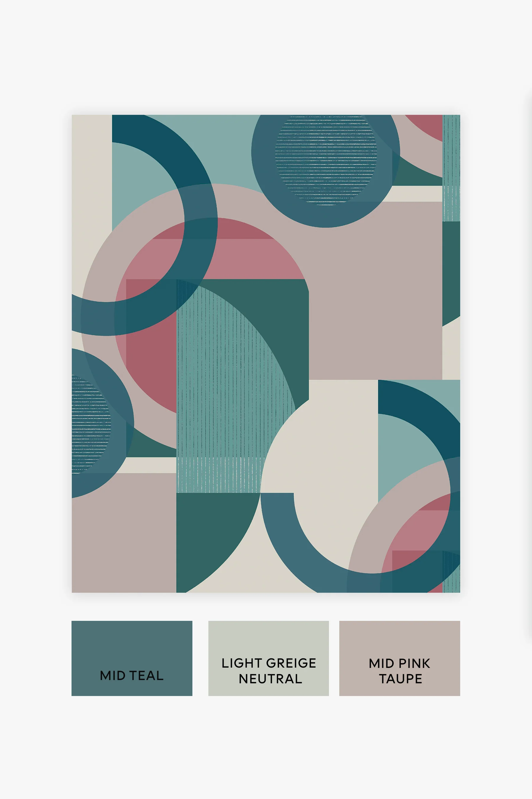 Next Wallpaper Retro Shapes Geo Teal - Image 4
