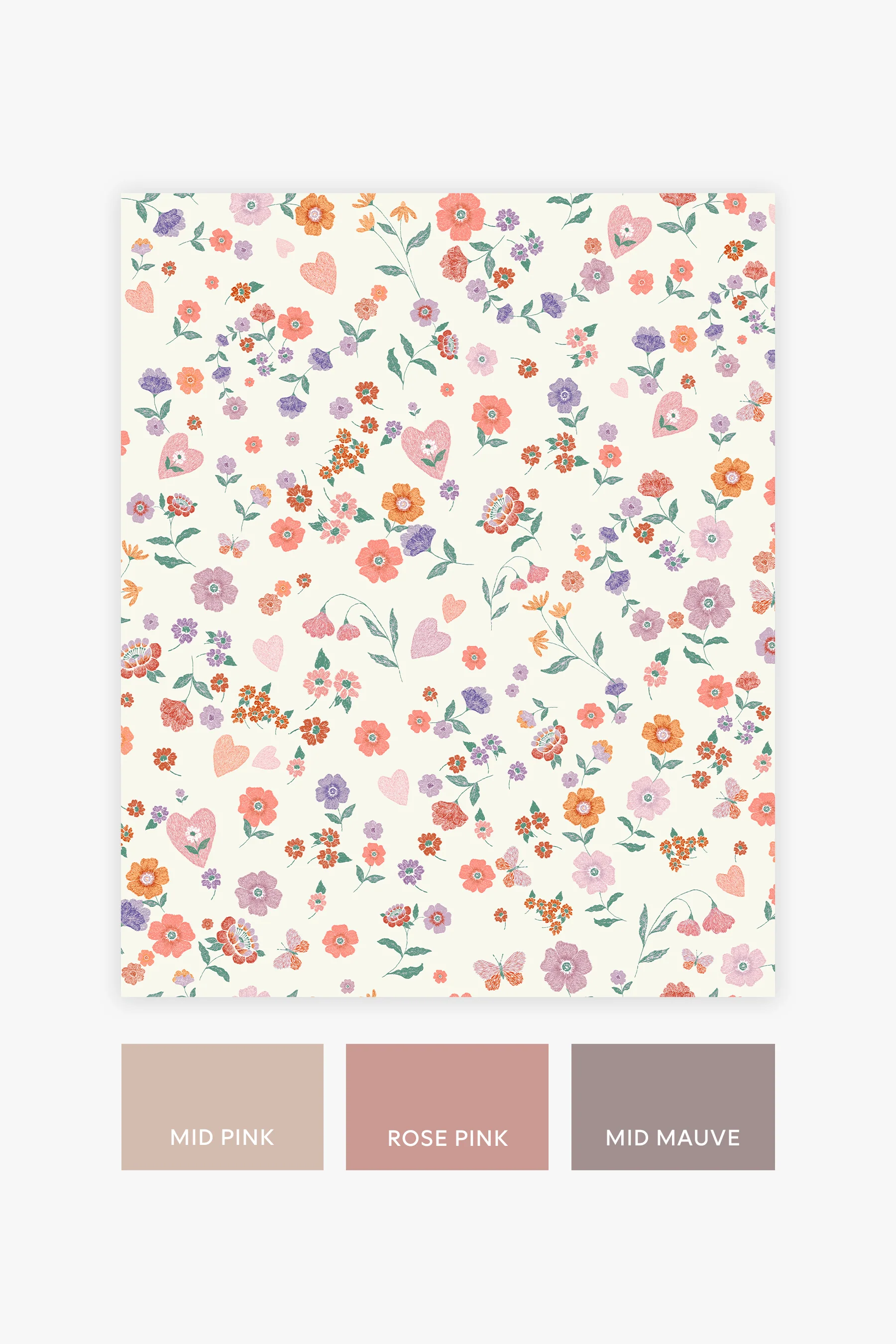 Next Wallpaper Woodland Ditsy Lavender and Peach - Image 4