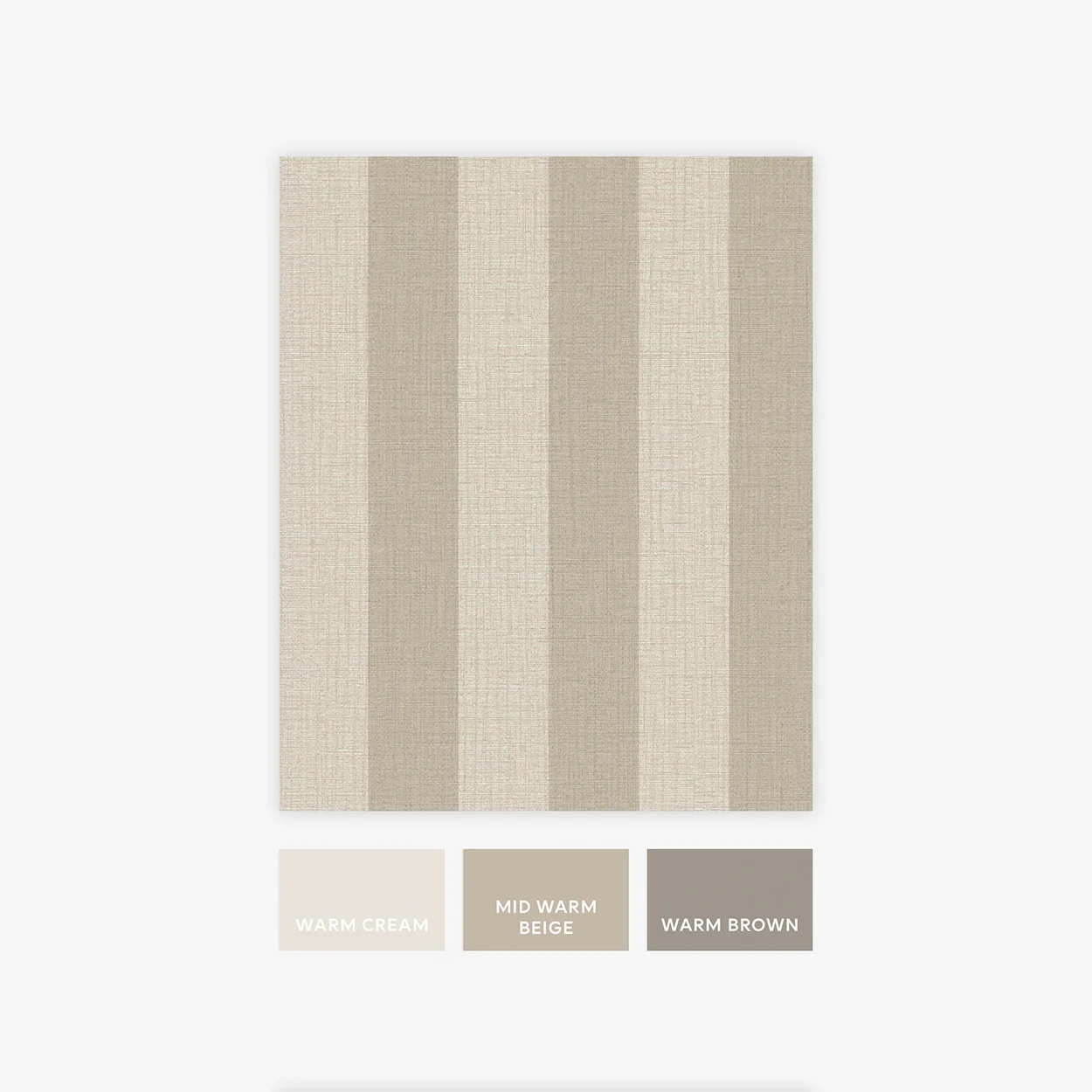 Next Linen Striped Wallpaper Warm Neutral Vertical Stripe Design Non-Woven Easy Hang 10m Roll Elegant Finish - Image 3
