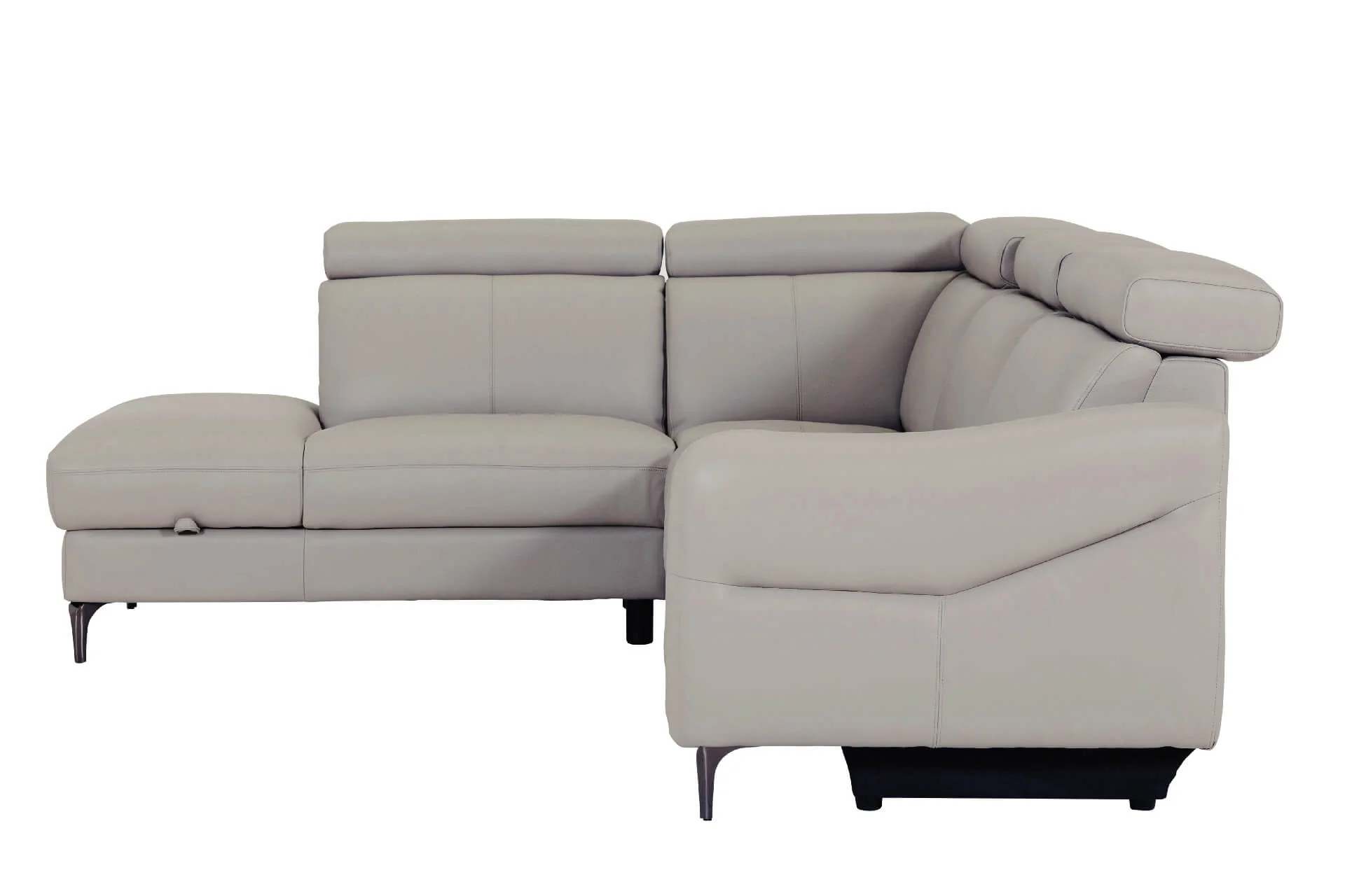 Nico Corner Sofa Electric Recliner LHF Stone - Image 3