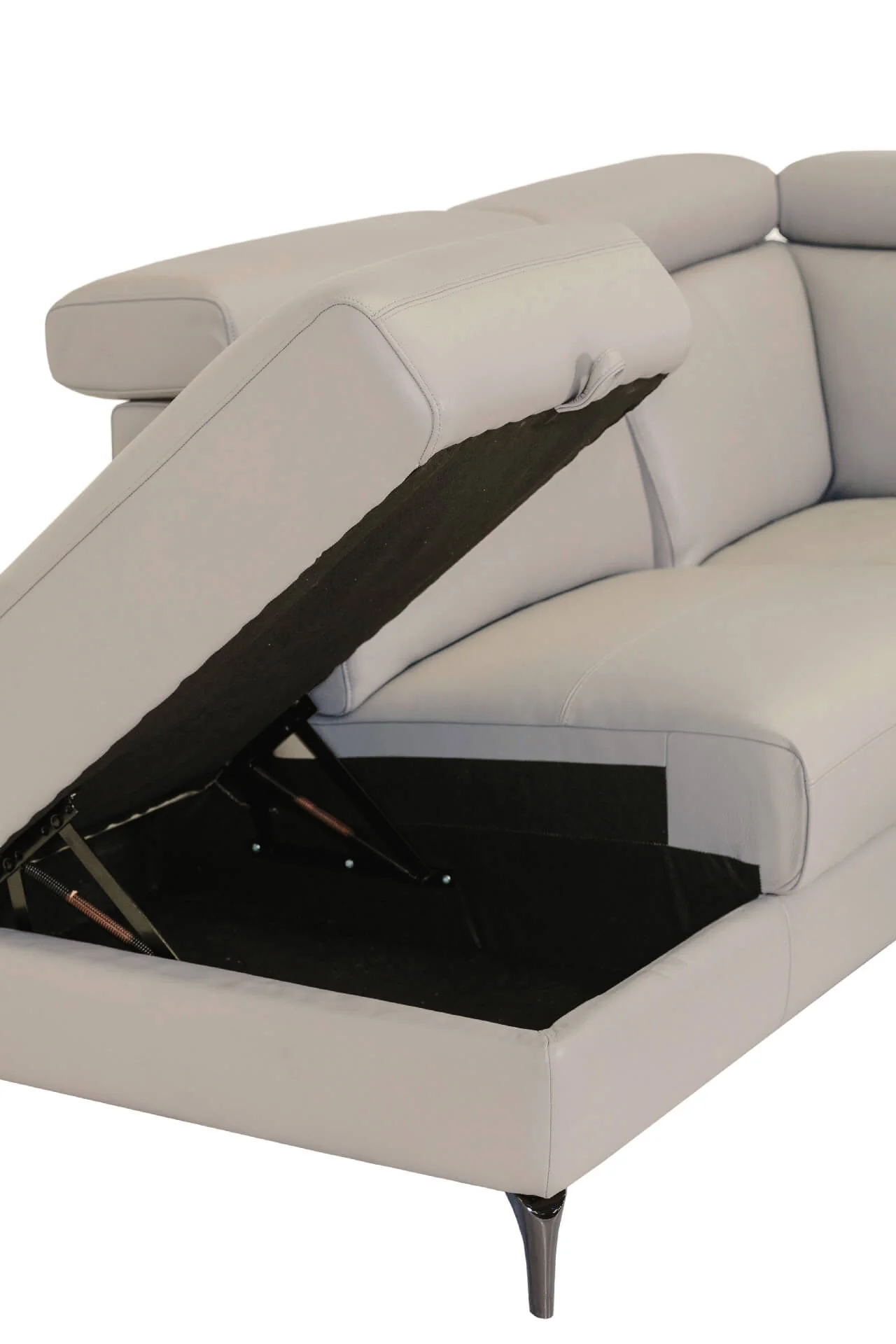 Nico Corner Sofa Electric Recliner LHF Stone - Image 4