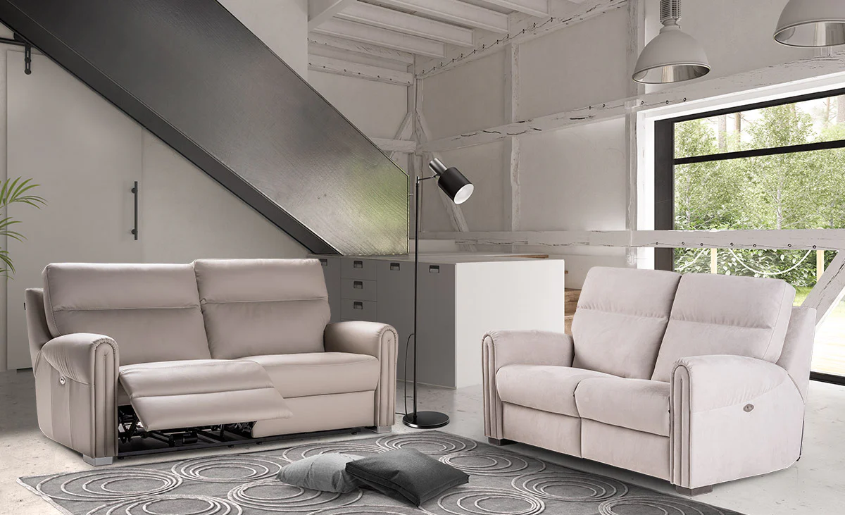 Nicoletti Home Atlanta 2 Seater Leather Sofa - Image 3