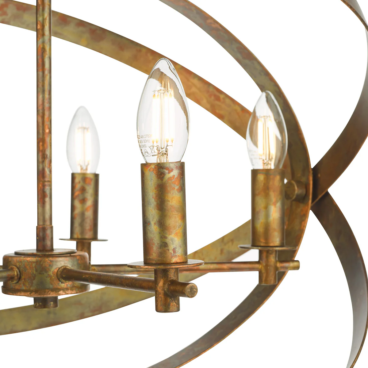 Nitya 5 Light Pendant Mottled Copper - Image 5