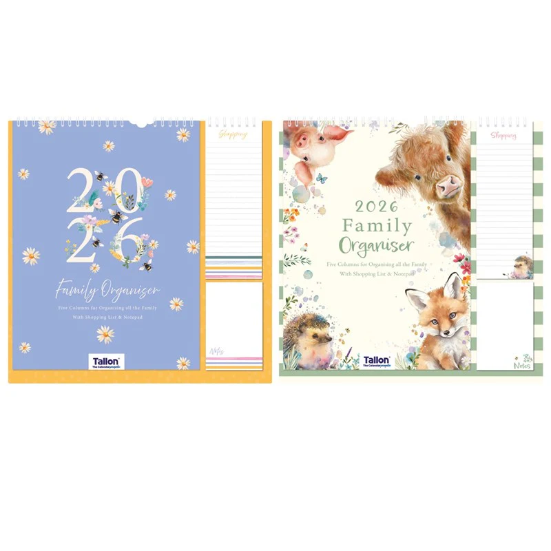 Organiser Cal Family Planner Animals
