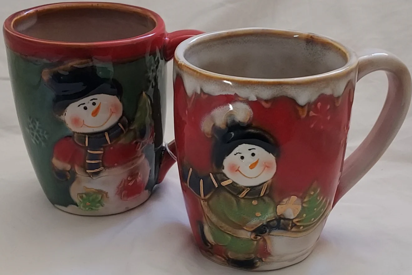 Porcelain Snowman Mug Assorted