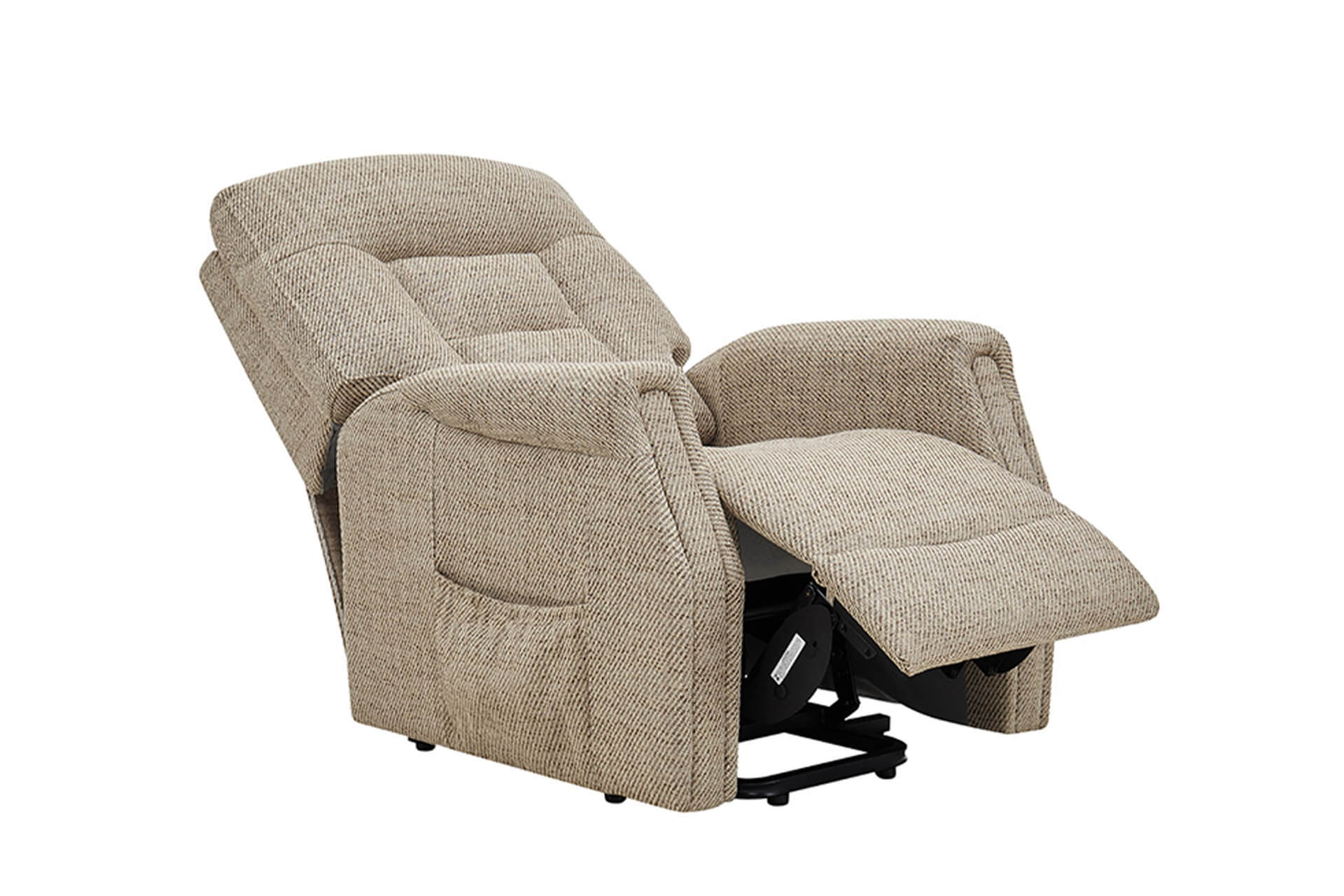 Prescot Electric Lift & Rise Recliner Chair Oatmeal - Image 4
