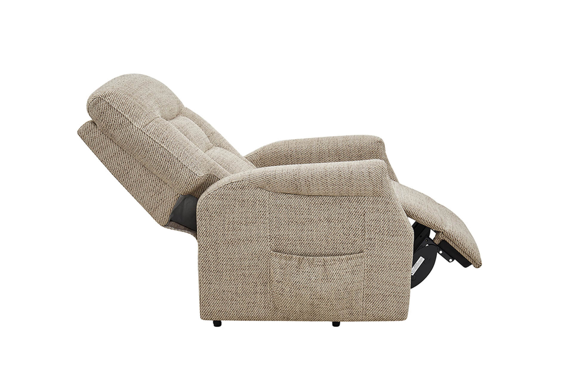 Prescot Electric Lift & Rise Recliner Chair Oatmeal - Image 8