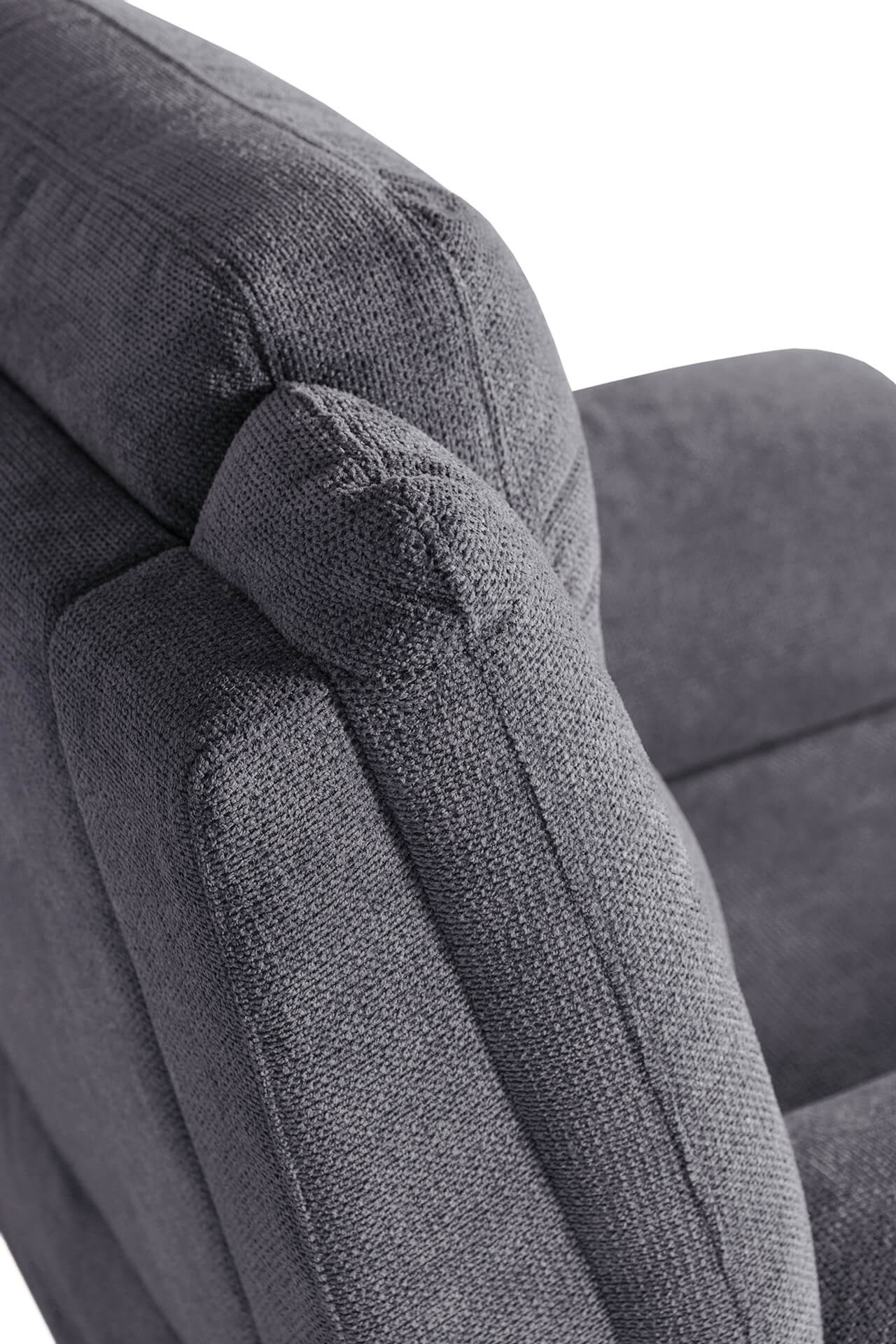 Reese Electric Recliner Chair Dark Grey - Image 8