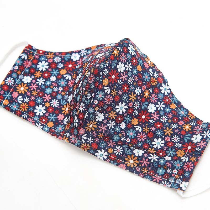Reusable Face Covers  Black Ditsy - Image 2