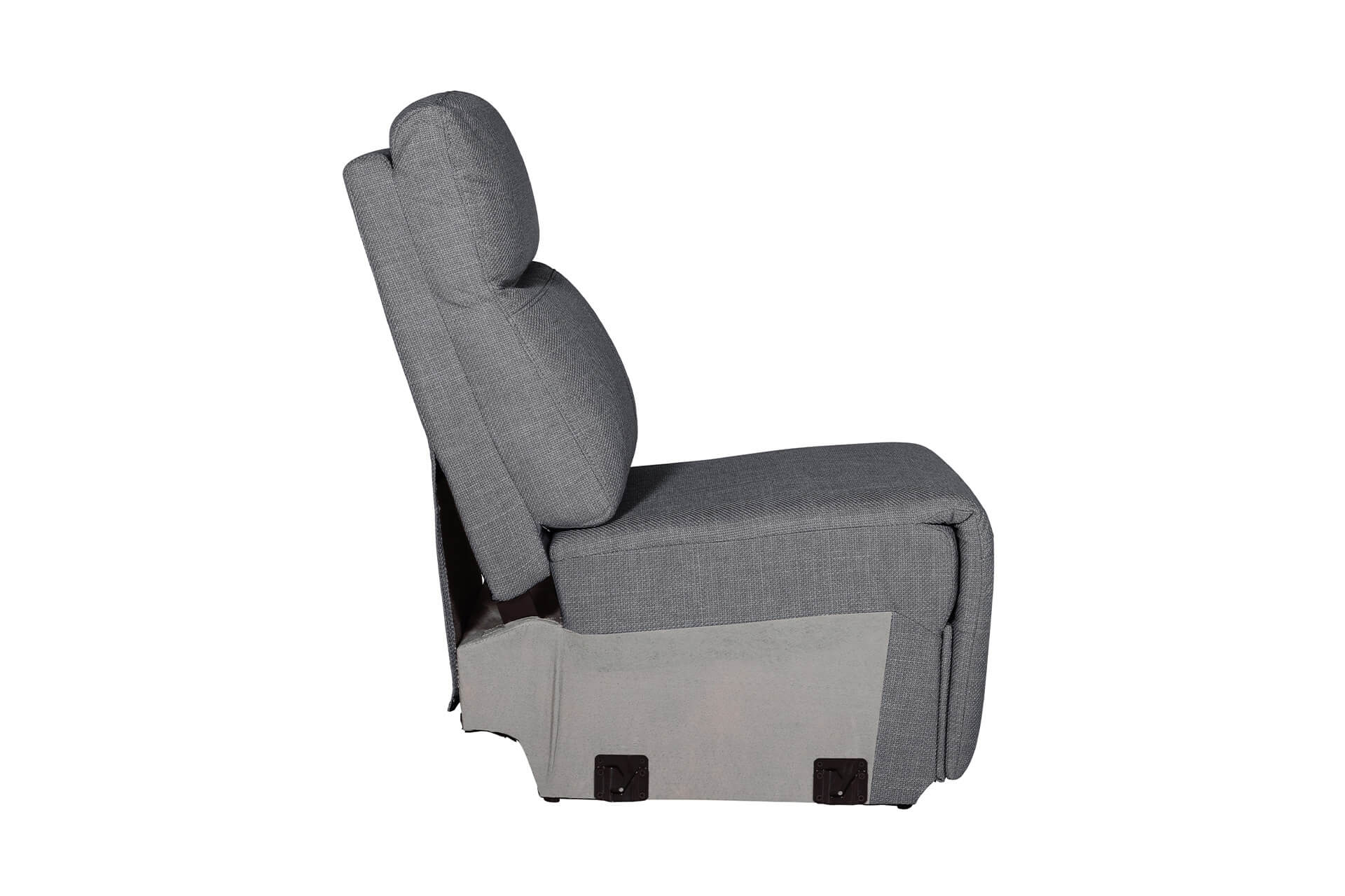 Russo Armless Sectional Charcoal - Image 3