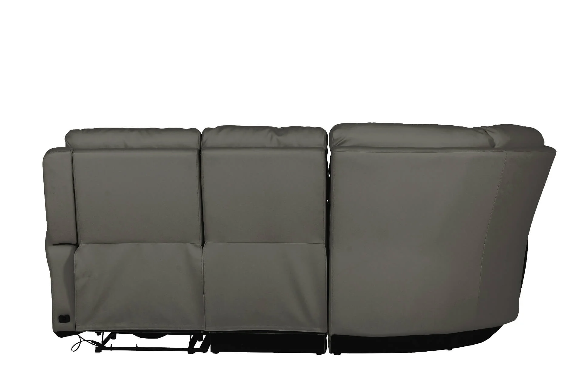 Russo Corner Sofa Electric Recliner Ash - Image 2
