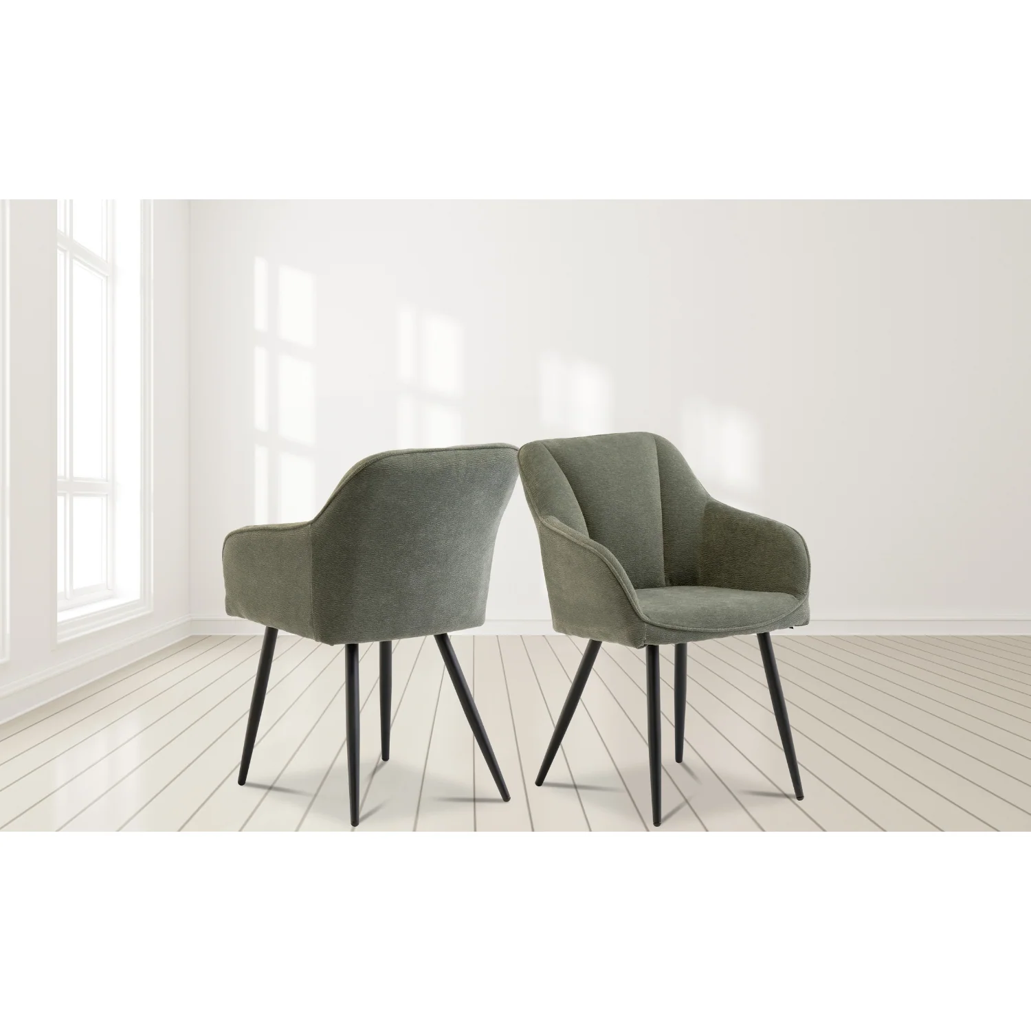 Sable Dining Chairs Mint Green (Set of 2) - Image 4