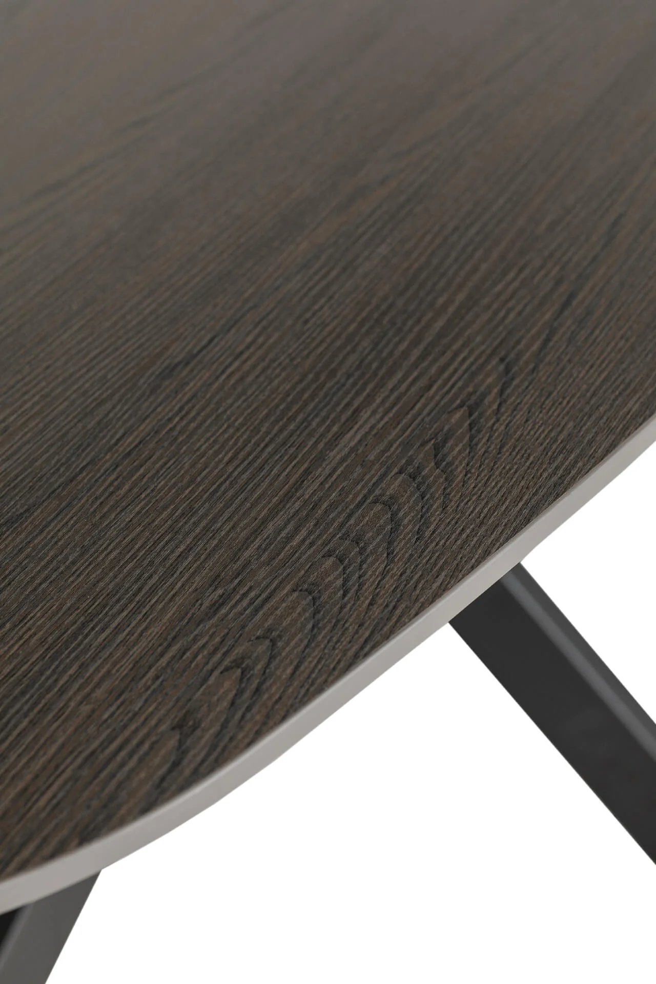 Sadia Oval Dining Table 160cm Smoke - Image 5