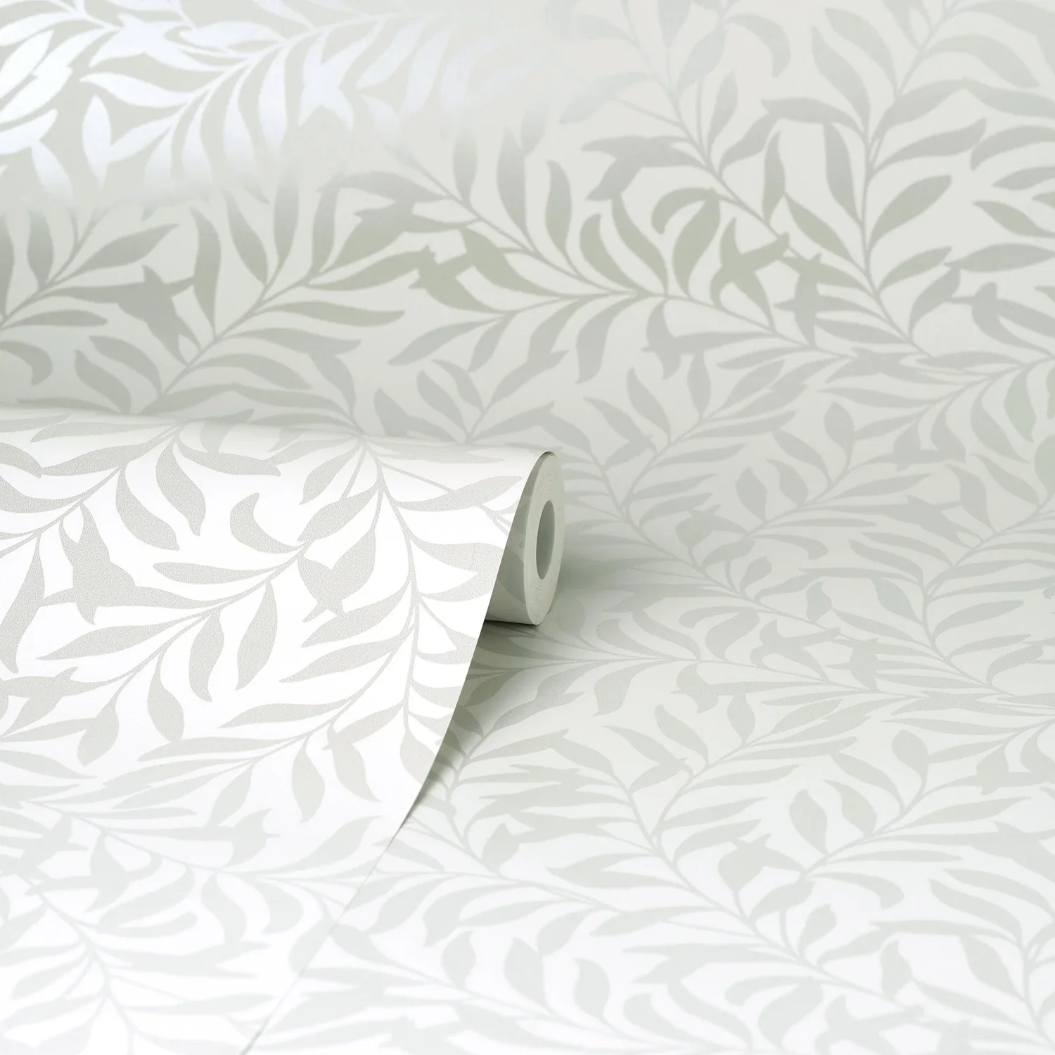 Salix Silver Leaf Wallpaper – Metallic Floral Wallpapers for Home Decor - Image 2