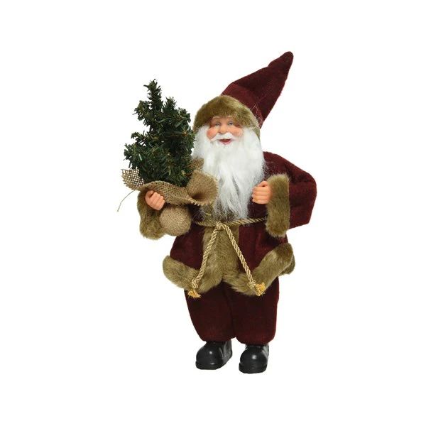 Figurine Santa With Tree