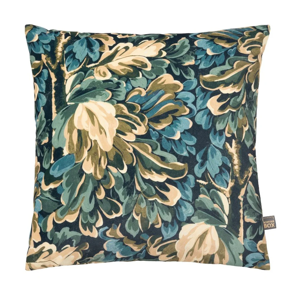 Scatter Box Cushion Vintage Leaf Green 45x45cm