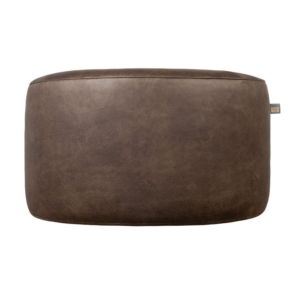 Scatter Box Ottoman Round Nanouk Dark Brown - Image 2