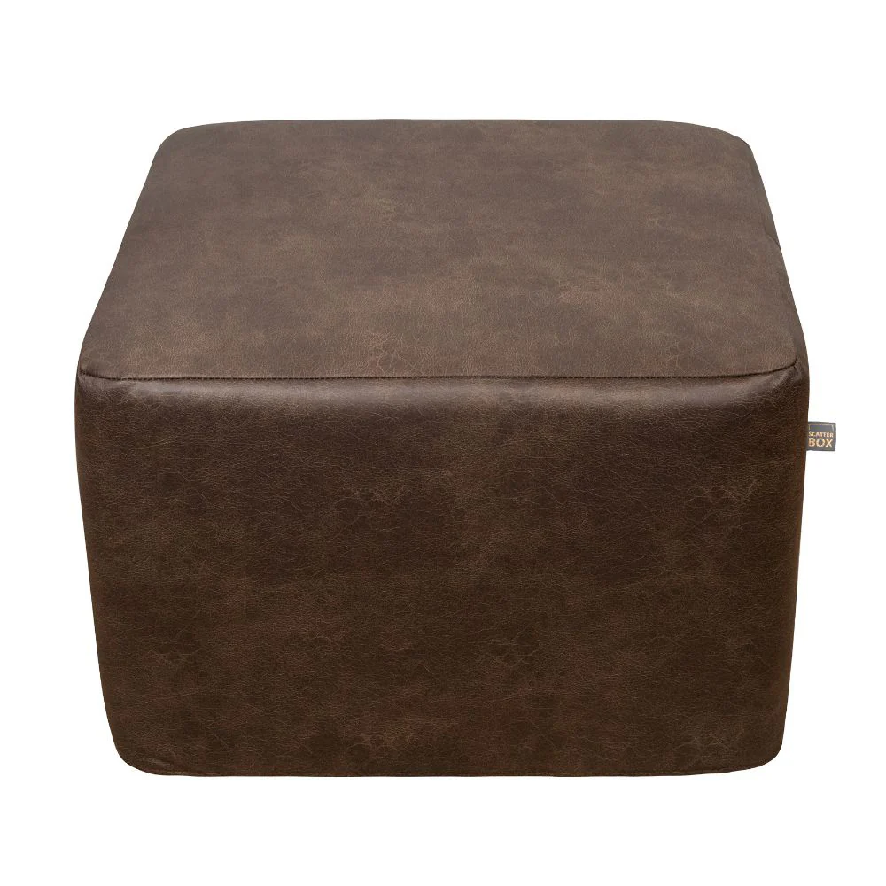 Scatter Box Ottoman Square Nanouk Dark Brown