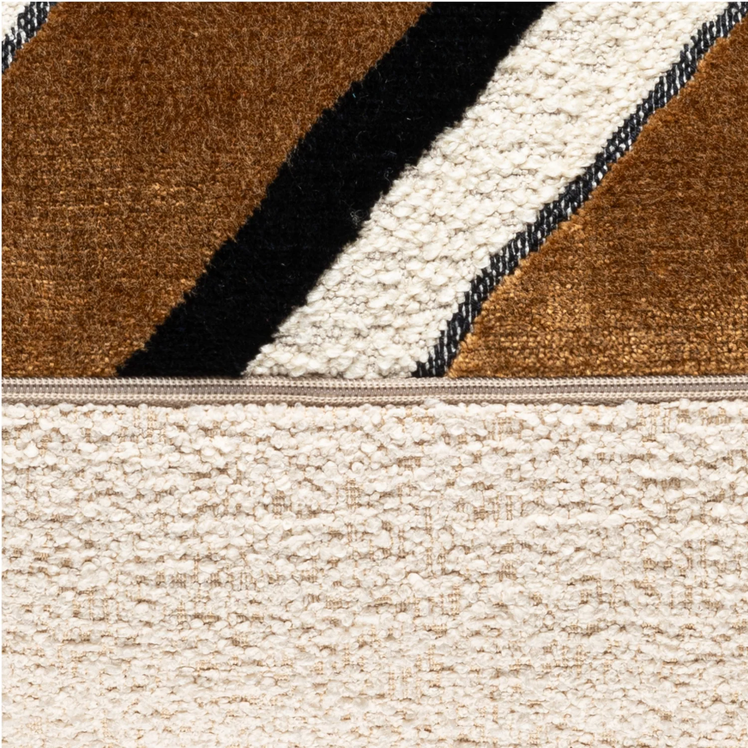 Scatterbox Cushion Bryce 58x58 cm Cognac/Cream - Image 4