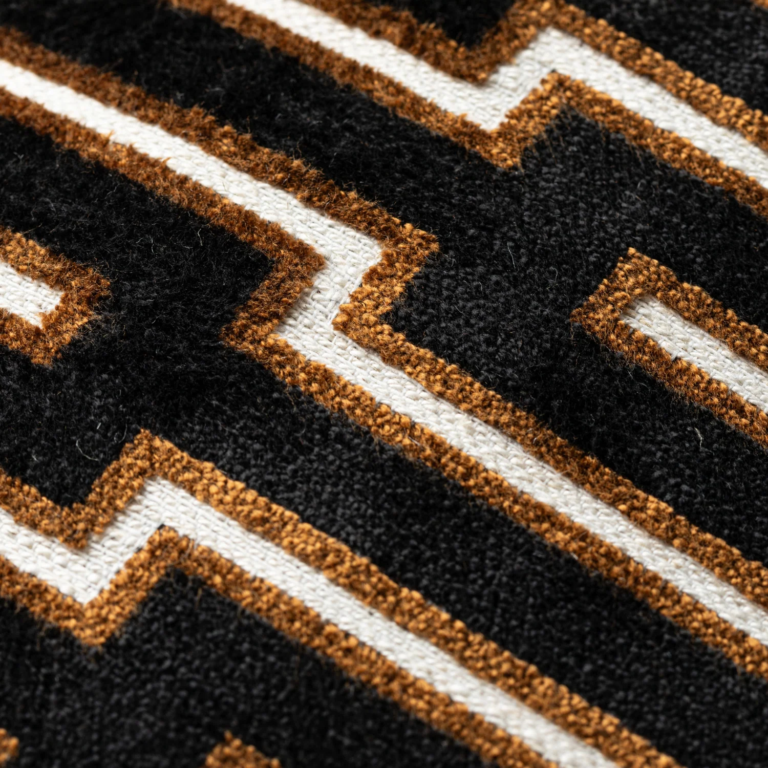 Scatterbox Cushion Harrison 43x43cm Black/Cognac - Image 3