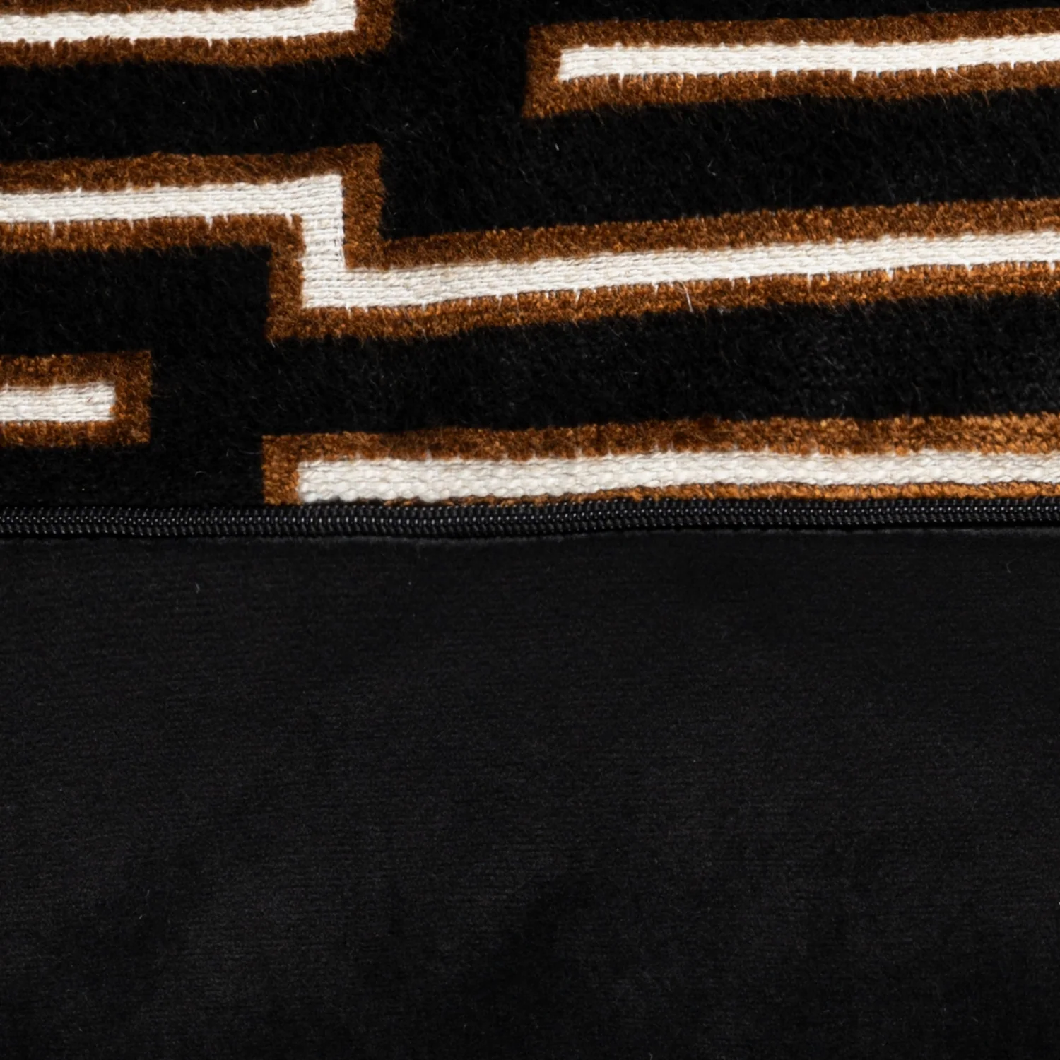 Scatterbox Cushion Harrison 58x58cm Black/Cognac - Image 4