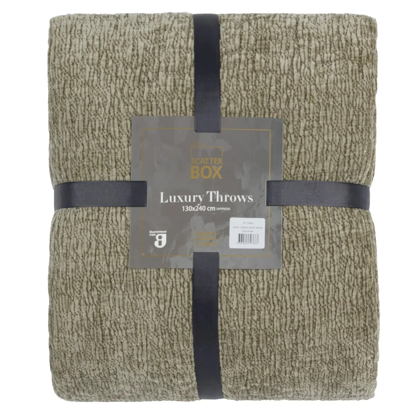 Scatterbox Piper Throw 130 x 240cm Sage Green - Throw for Bedroom