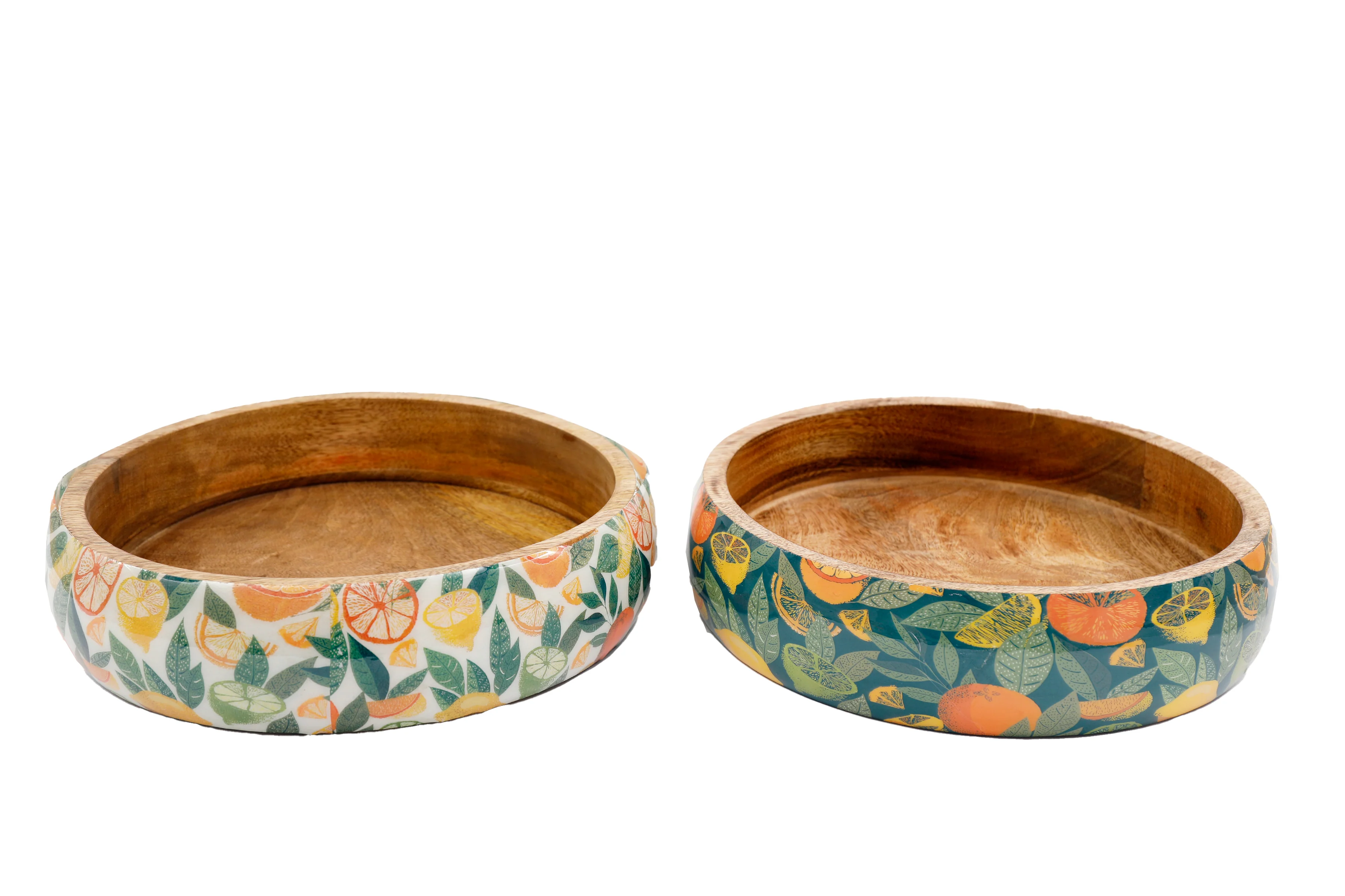 Shallow Citrus Enamel Bowl Large - Large Serving Bowl | Delph