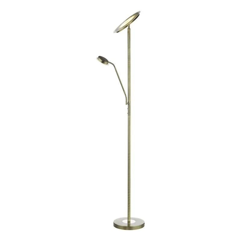Shelby Mother & Child Lamp Antique Brass LED - Image 4
