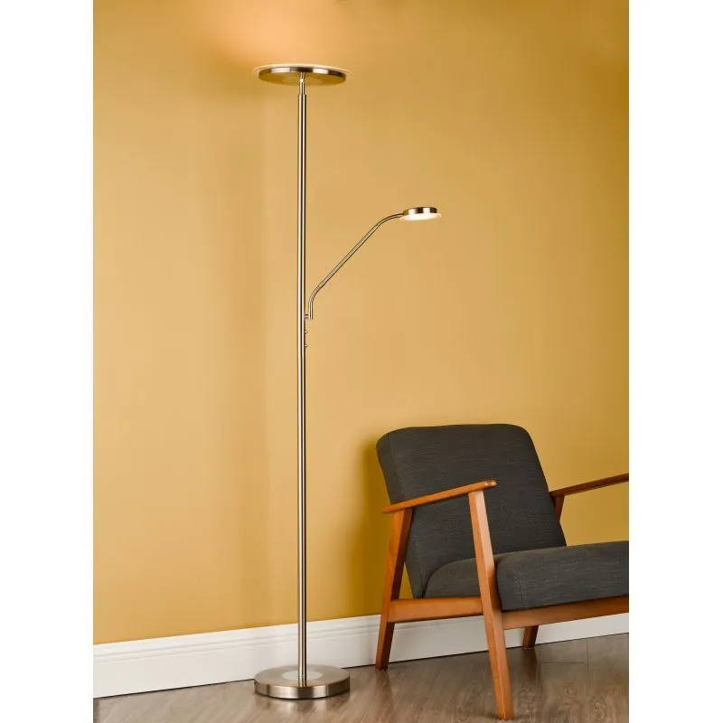 Shelby Mother & Child Lamp Satin Nickel LED - Image 2