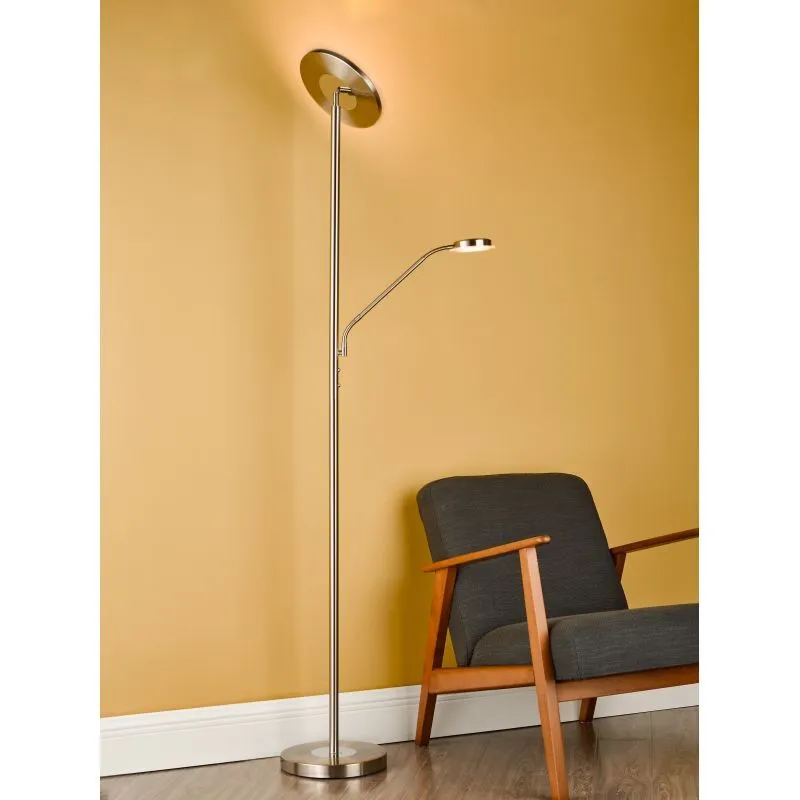 Shelby Mother & Child Lamp Satin Nickel LED - Image 3
