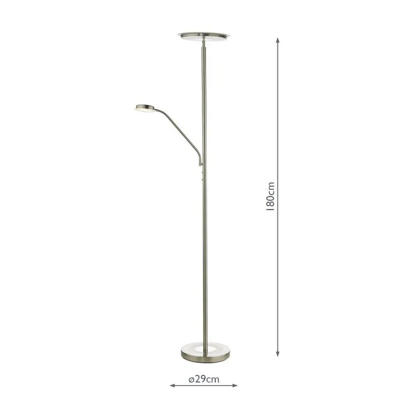 Shelby Mother & Child Lamp Satin Nickel LED - Image 4