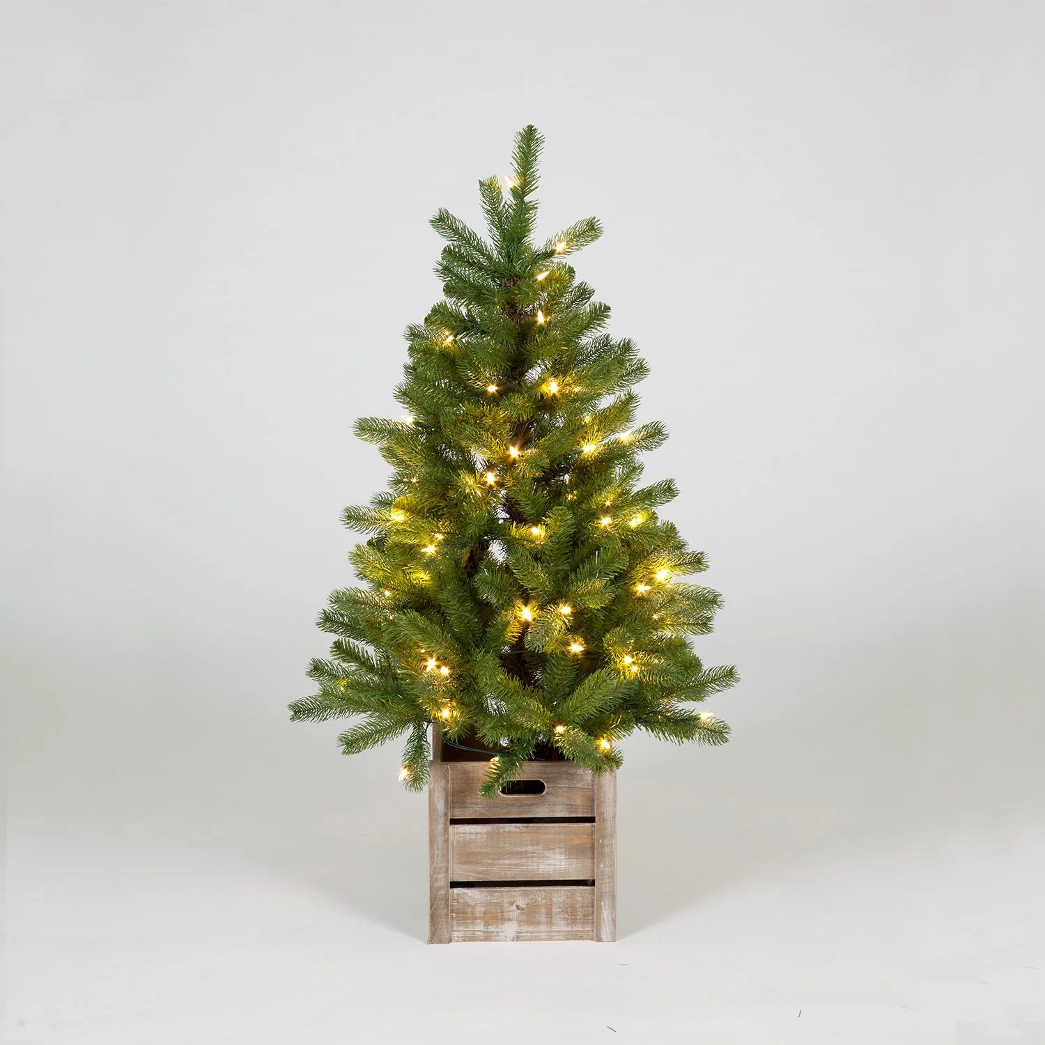 Snowtime Battery Operated 120cm Douglas Fir Porch Tree with 70 warm white LEDs285 Tips