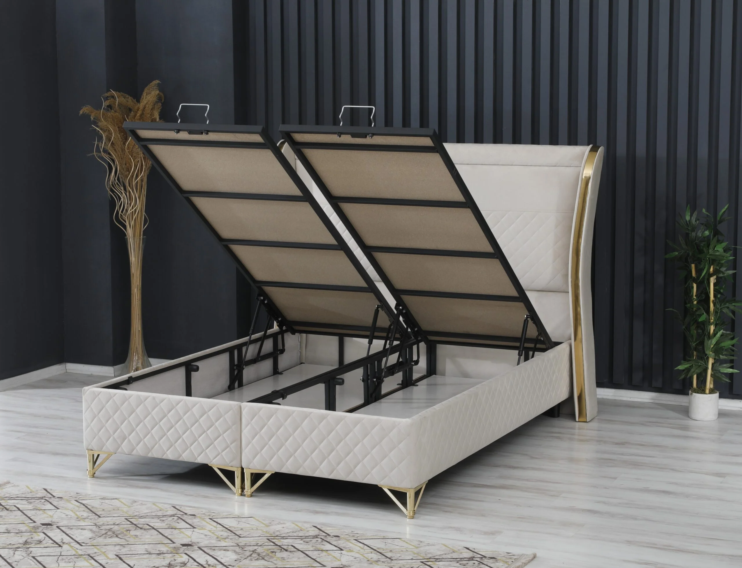 Sweet Sleep King Size Ottoman Bed - Image 2