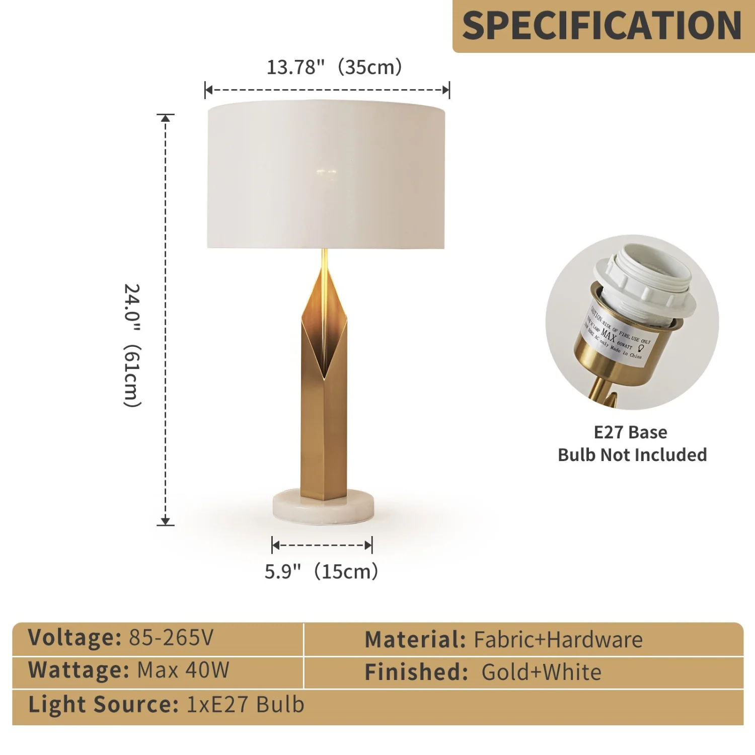 T108015B Table Lamp - Image 5