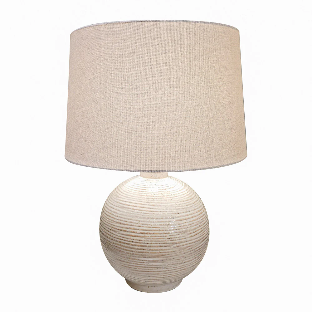 Charlie Sphere Ceramic Table Lamp – Modern Lamp for Table - Image 2
