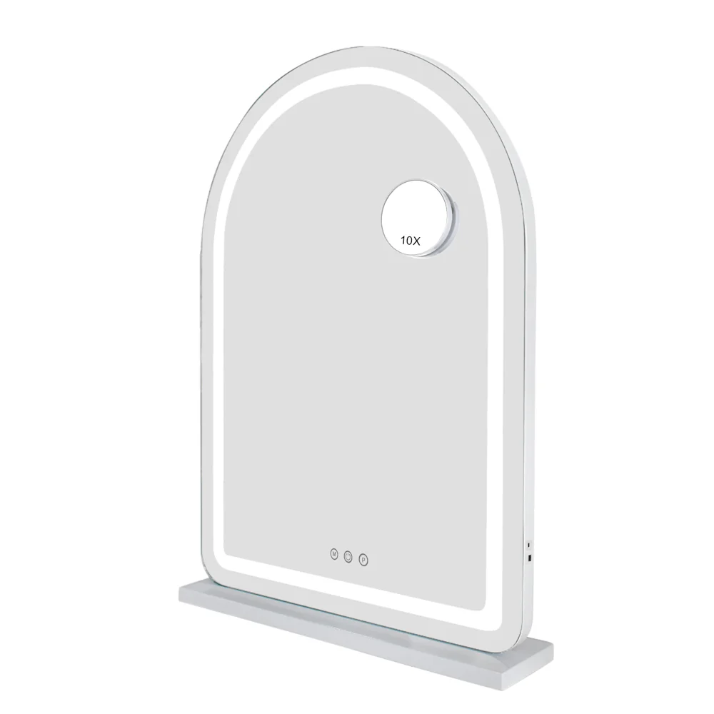 Hollywood Arch Vanity Mirror White – LED Arch Make-Up Mirror - Image 4