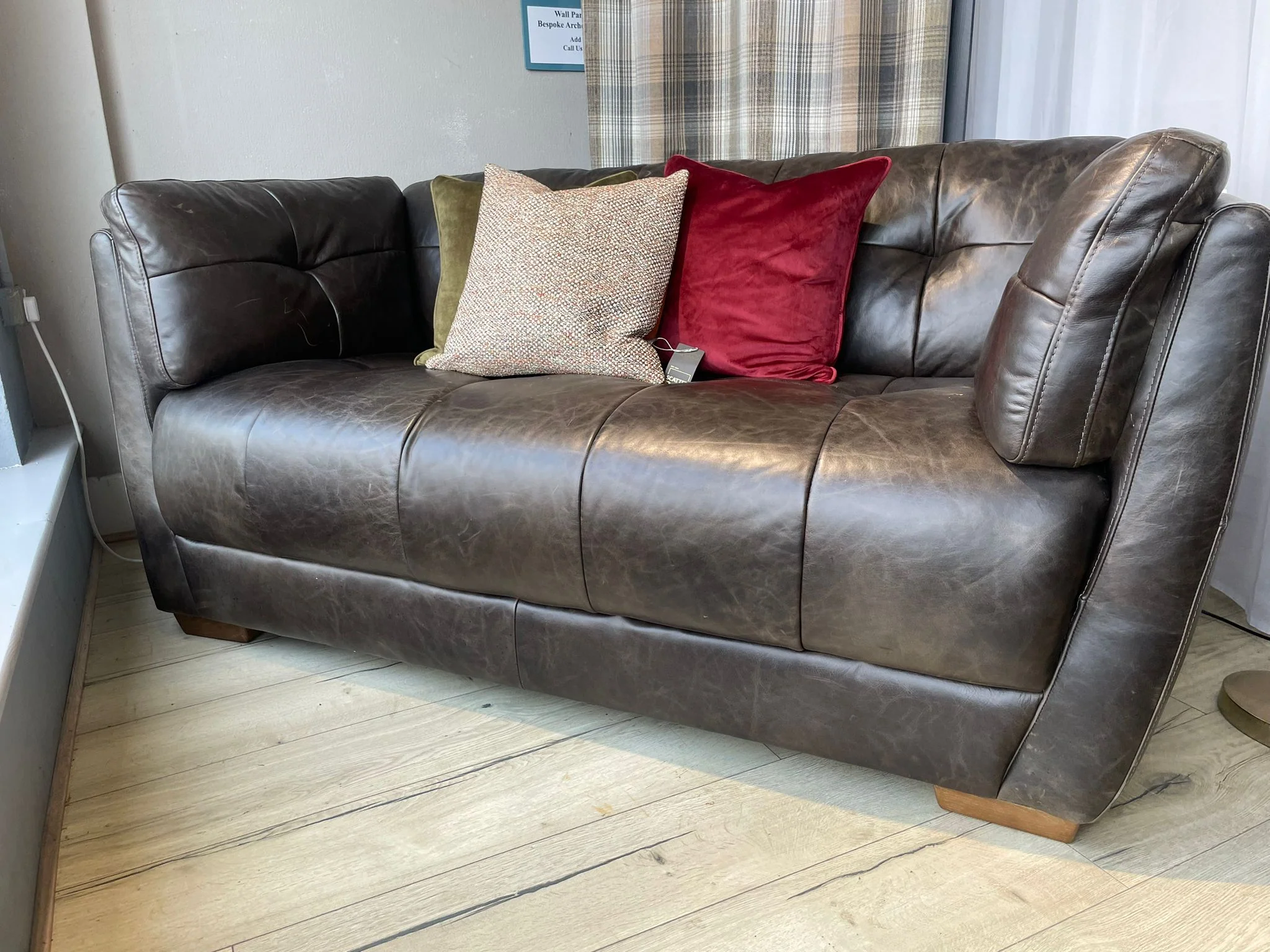 Theo 2 Seater Leather Sofa