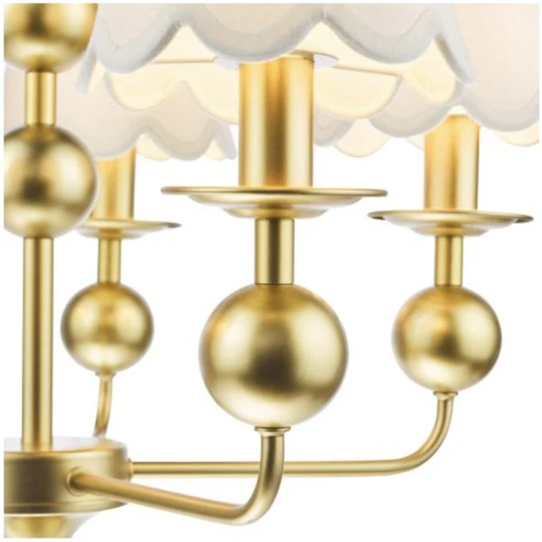 Tilda 5 Light Pendant Satin Gold - Image 3