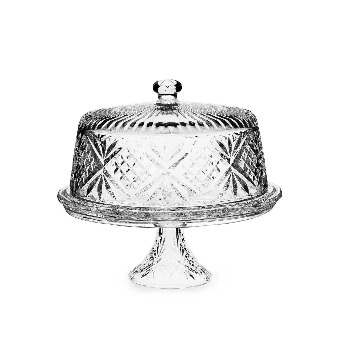 Tipperary Crystal Belvedere Cake Stand with Lid