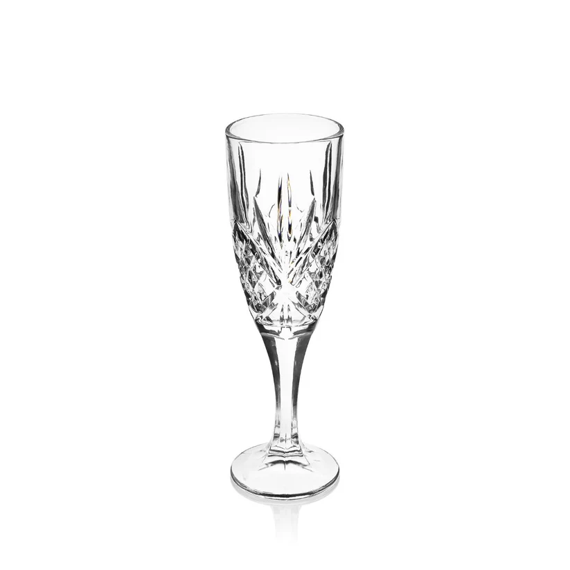 Tipperary Crystal Belvedere Set Six Champagne Flute