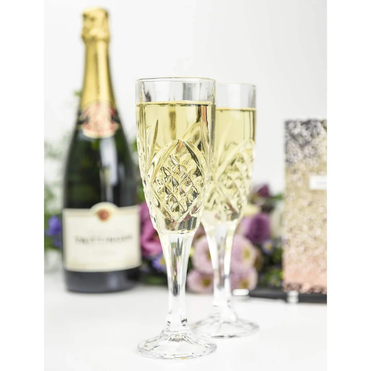 Tipperary Crystal Belvedere Set Six Champagne Flute - Image 3