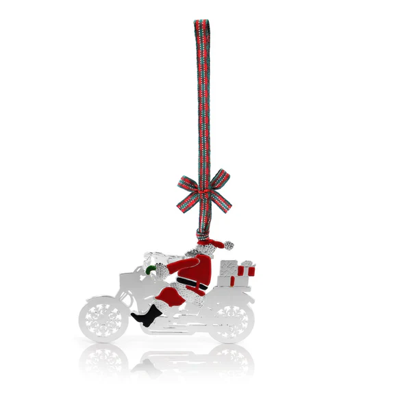 Tipperary Crystal Heirloom Decoration Santa on the Motorbike