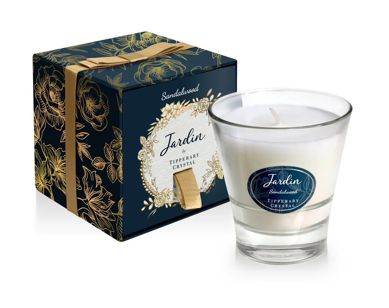 Tipperary Crystal Jardin Collection Candle - Sandalewood