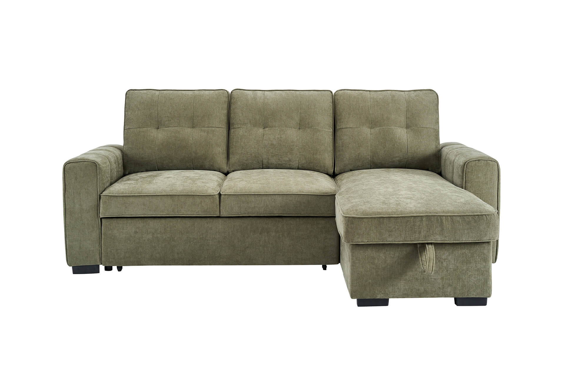 Toby Corner Sofa Bed Sage - Fabric Living Room Collection - Image 5