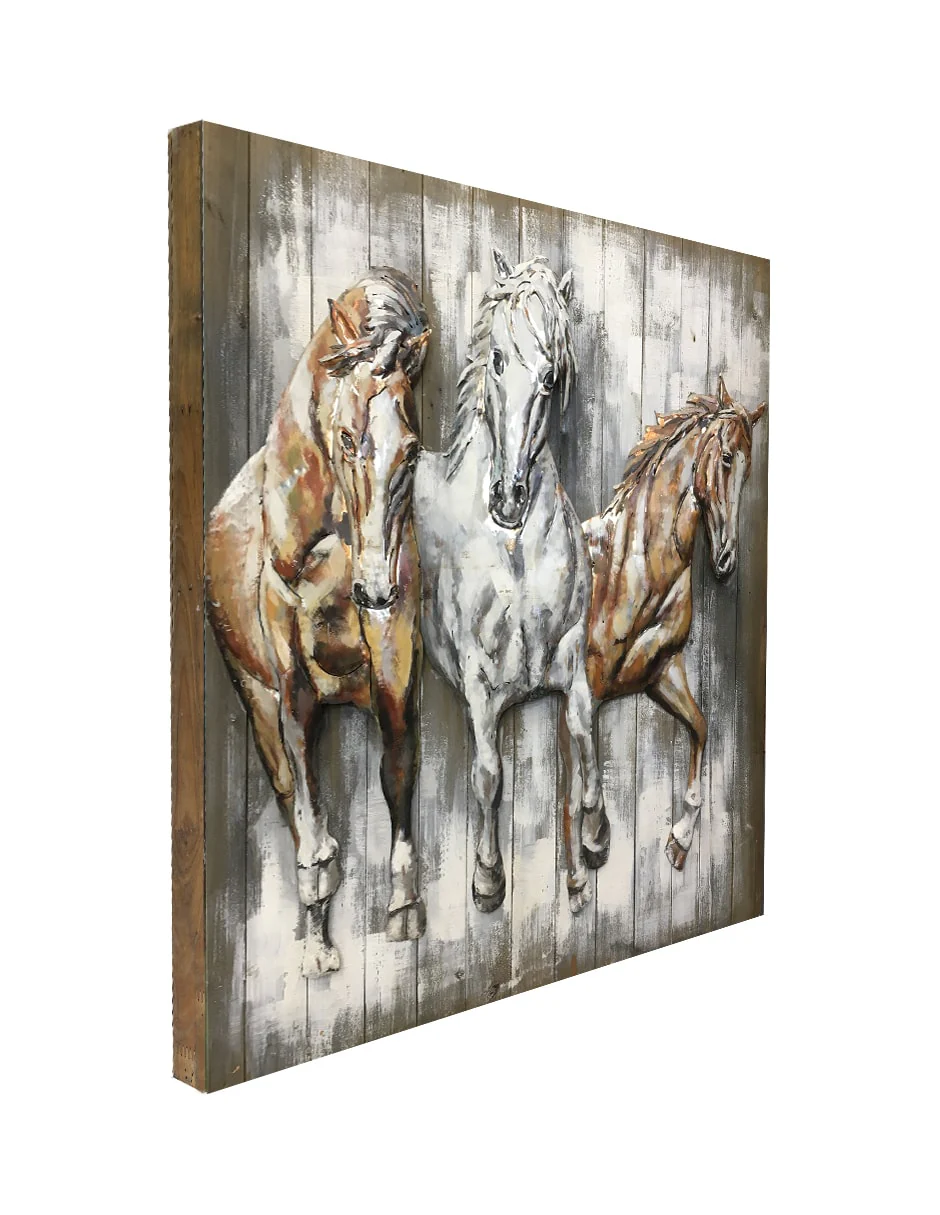 Trio of Horses Wall Art - Image 3