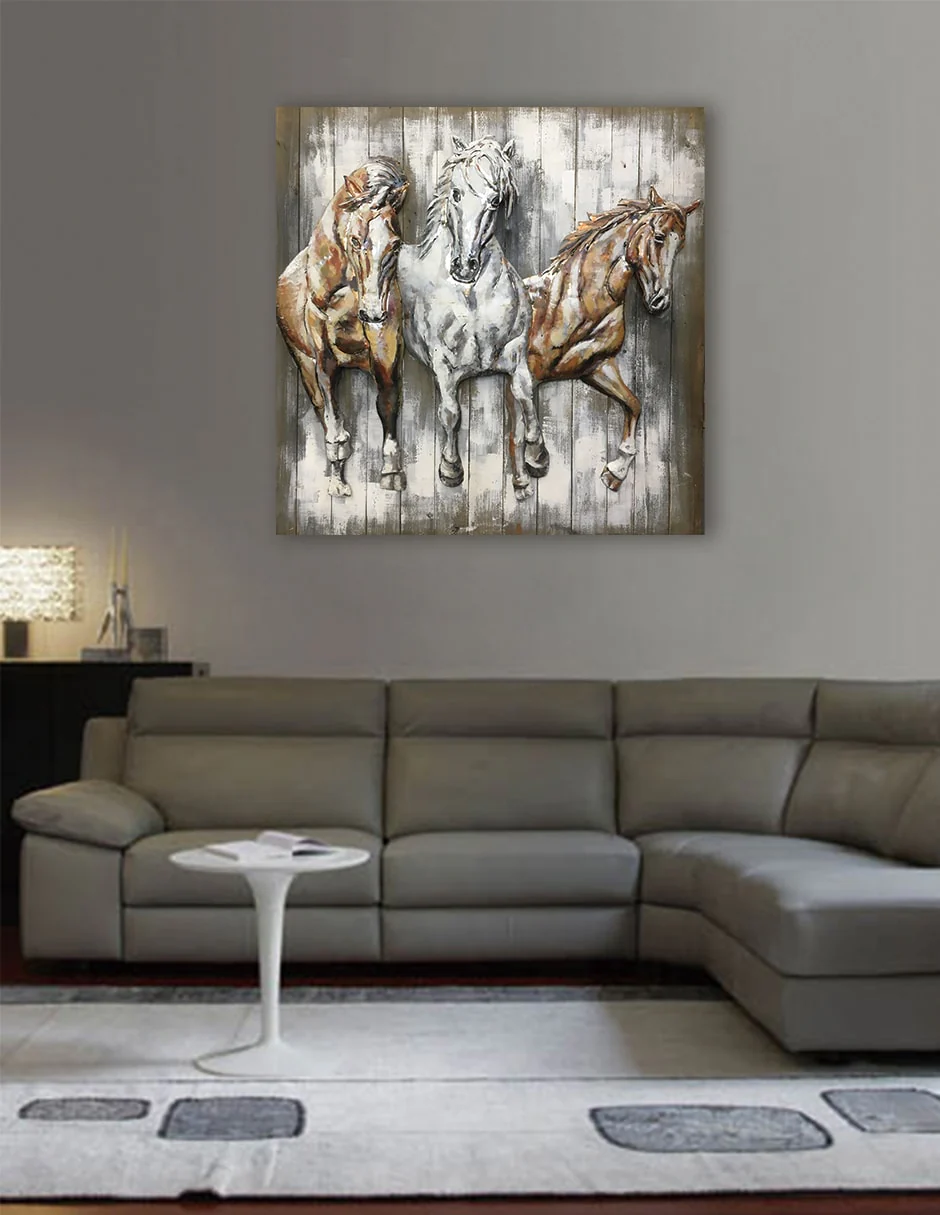 Trio of Horses Wall Art - Image 6