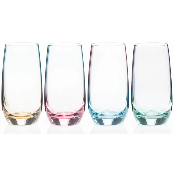 Newgrange Two Tone Lustre Hiball Glass Set -4