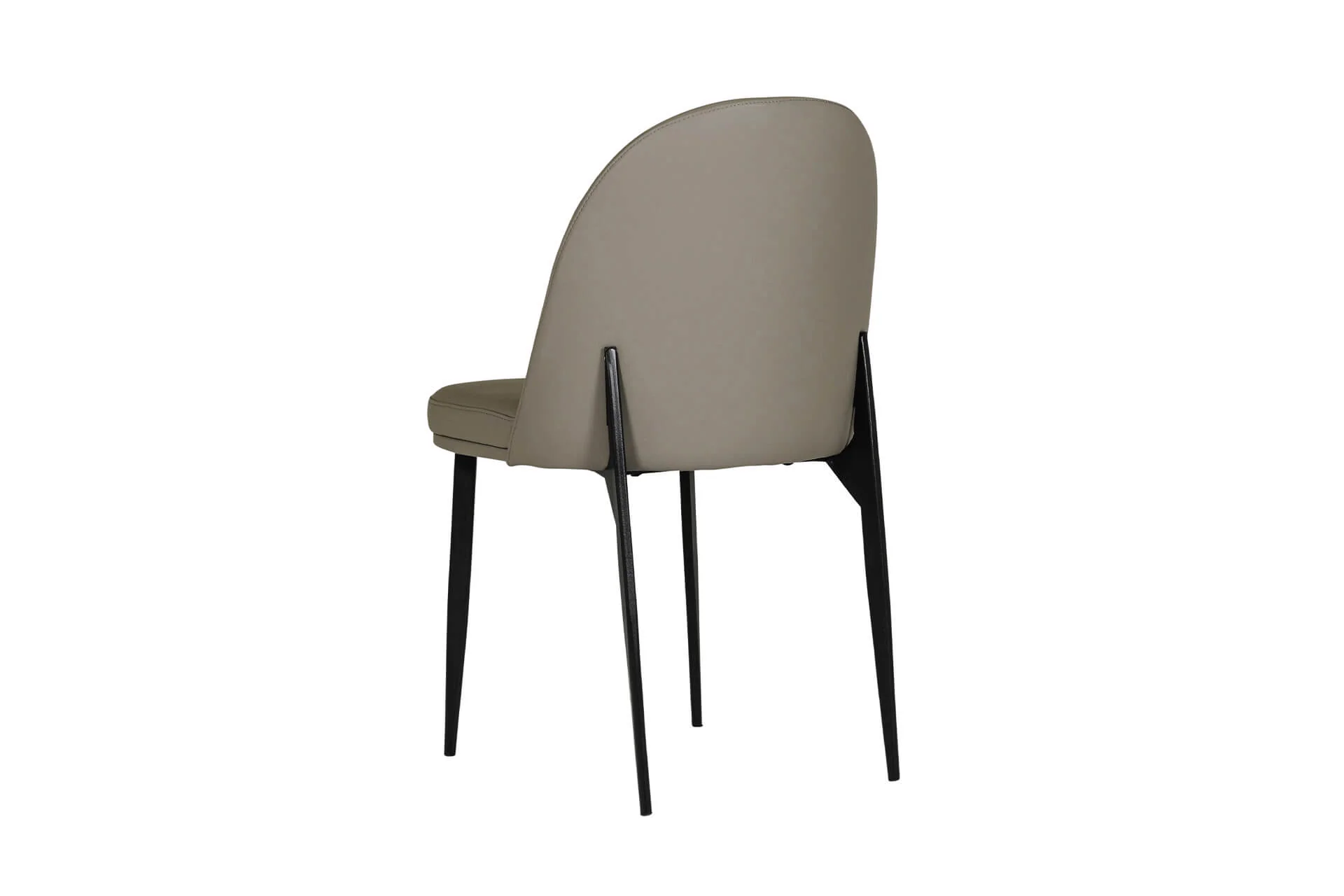 Valent Dining Chair Leather Grey - Image 5